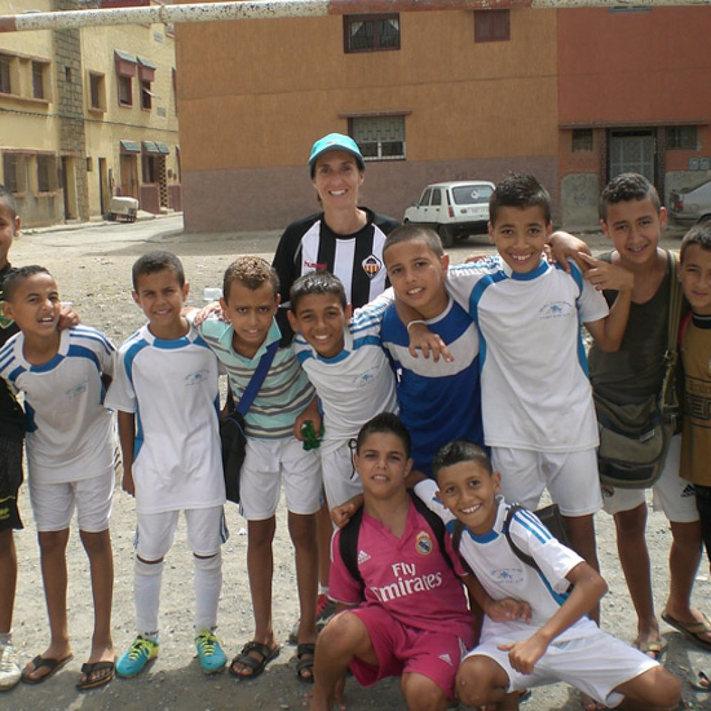 patricia campos saboreando marruecos ninos futbol